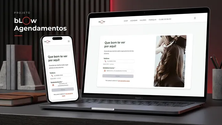 MeuBlow Agendamento: Web applications