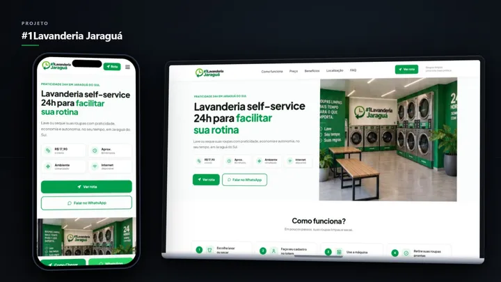 #1Lavanderia Jaraguá: Landing Page